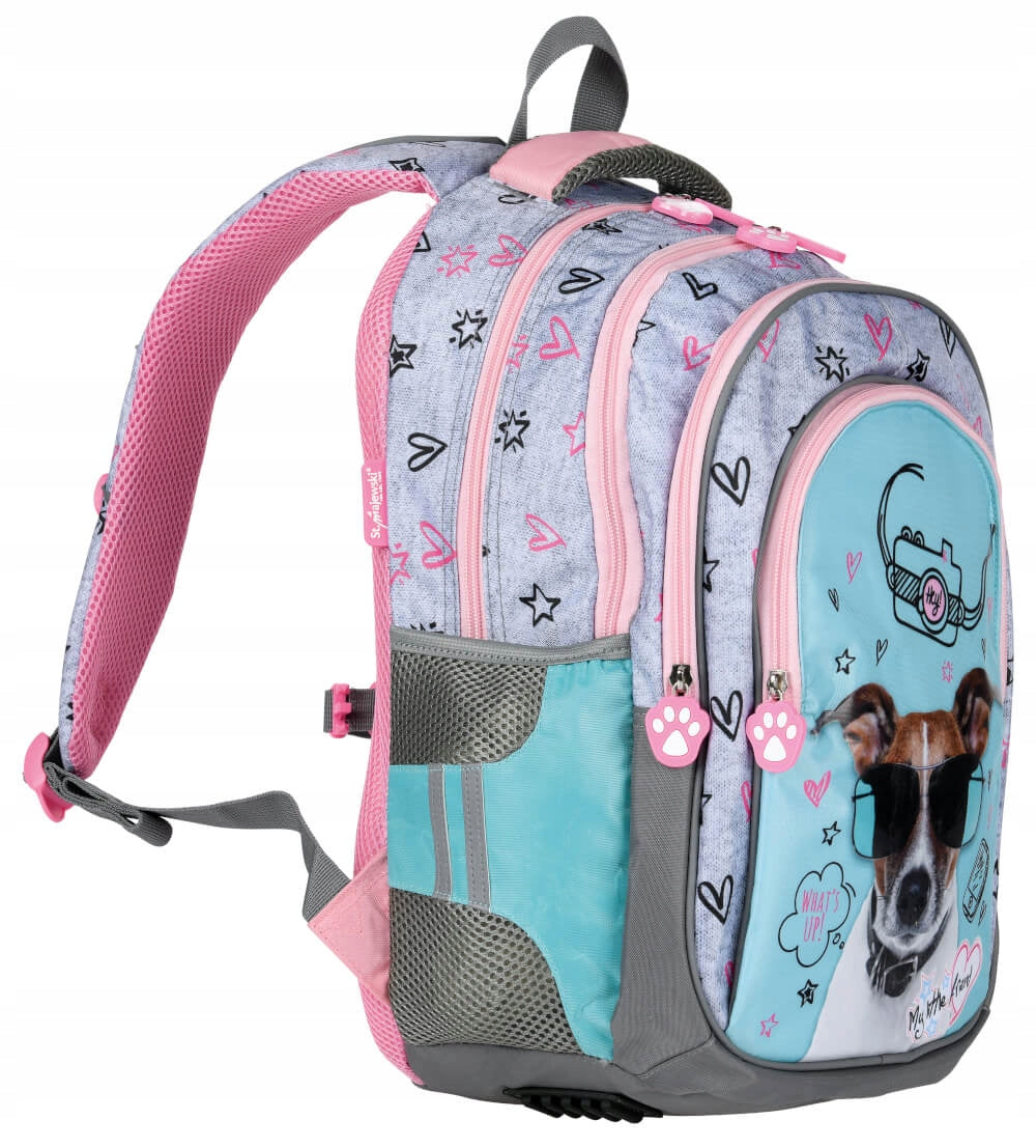 My Little Friend School Backpack Dog with Dog for Girl DOG Packaging status original