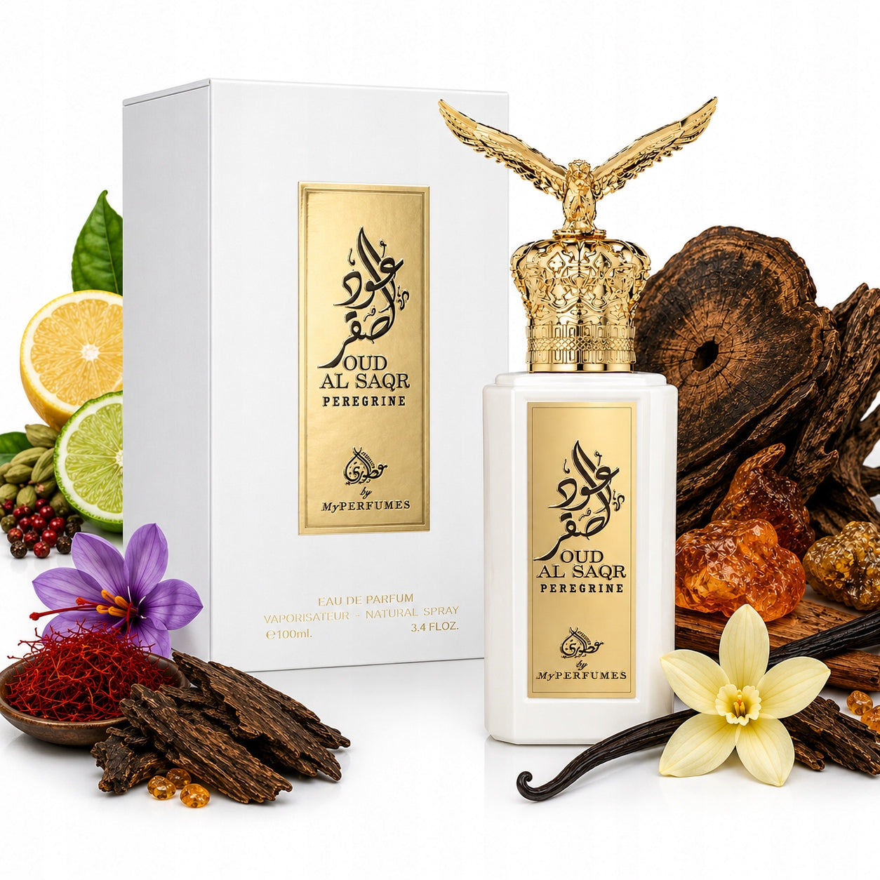 My Perfumes OUD AL SAQR PEREGRINE 100ml+FREEBIE