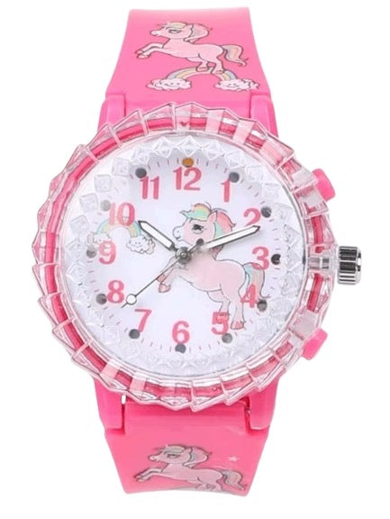 My Time children's watch PINK with spinner function, light and music