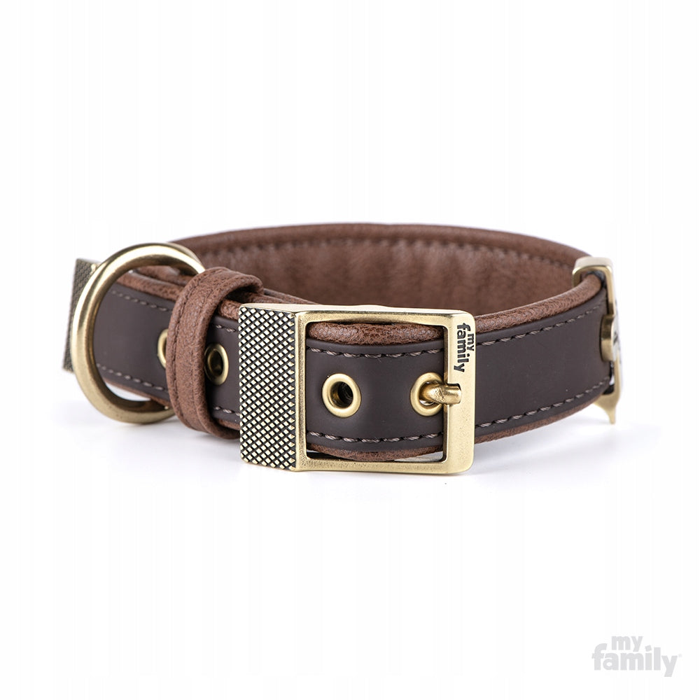 MyFamily BILBAO Collar Eco Leather S Brown 1174