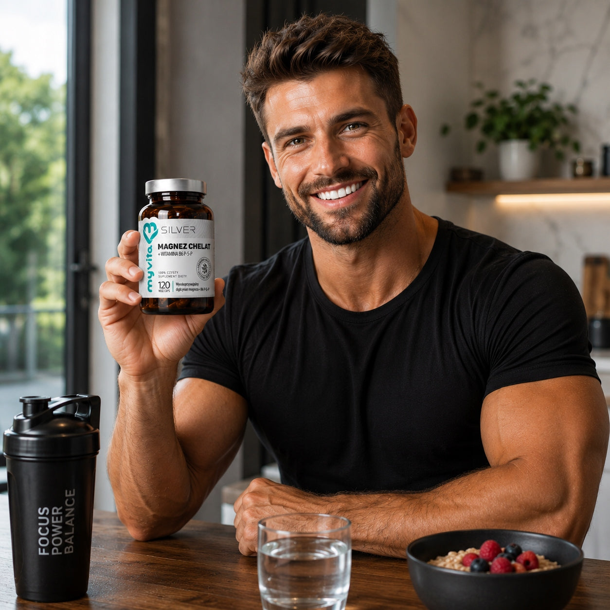 MyVita Magnesium Chelate B6 P-5-P Silver 120k for men training energy Brand MyVita