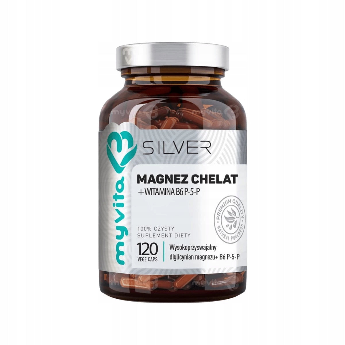 MyVita Magnesium Chelate B6 P-5-P Silver 120k for men training energy