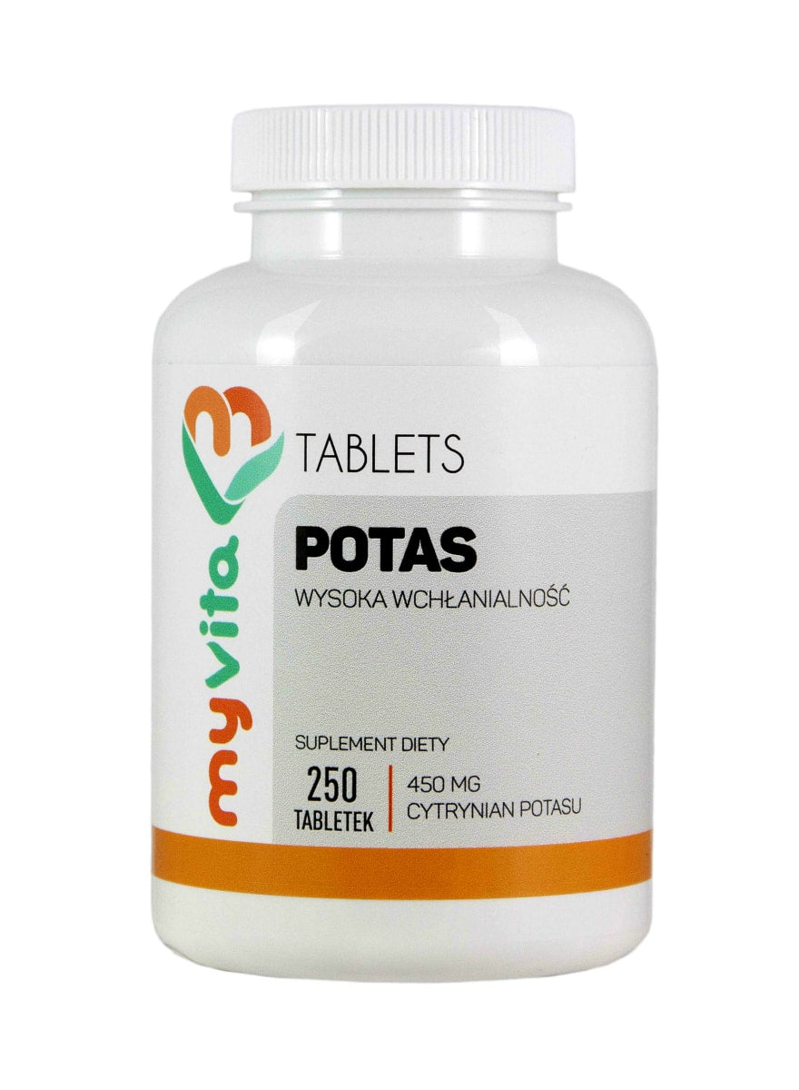 MyVita POTASSIUM CITRATE 450mg 250 tab Heart Circulation