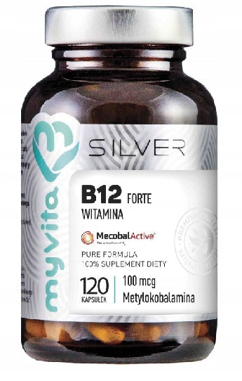 MyVita Silver Vitamin B12 FORTE 120 capsules Manufacturer code 5903021590305
