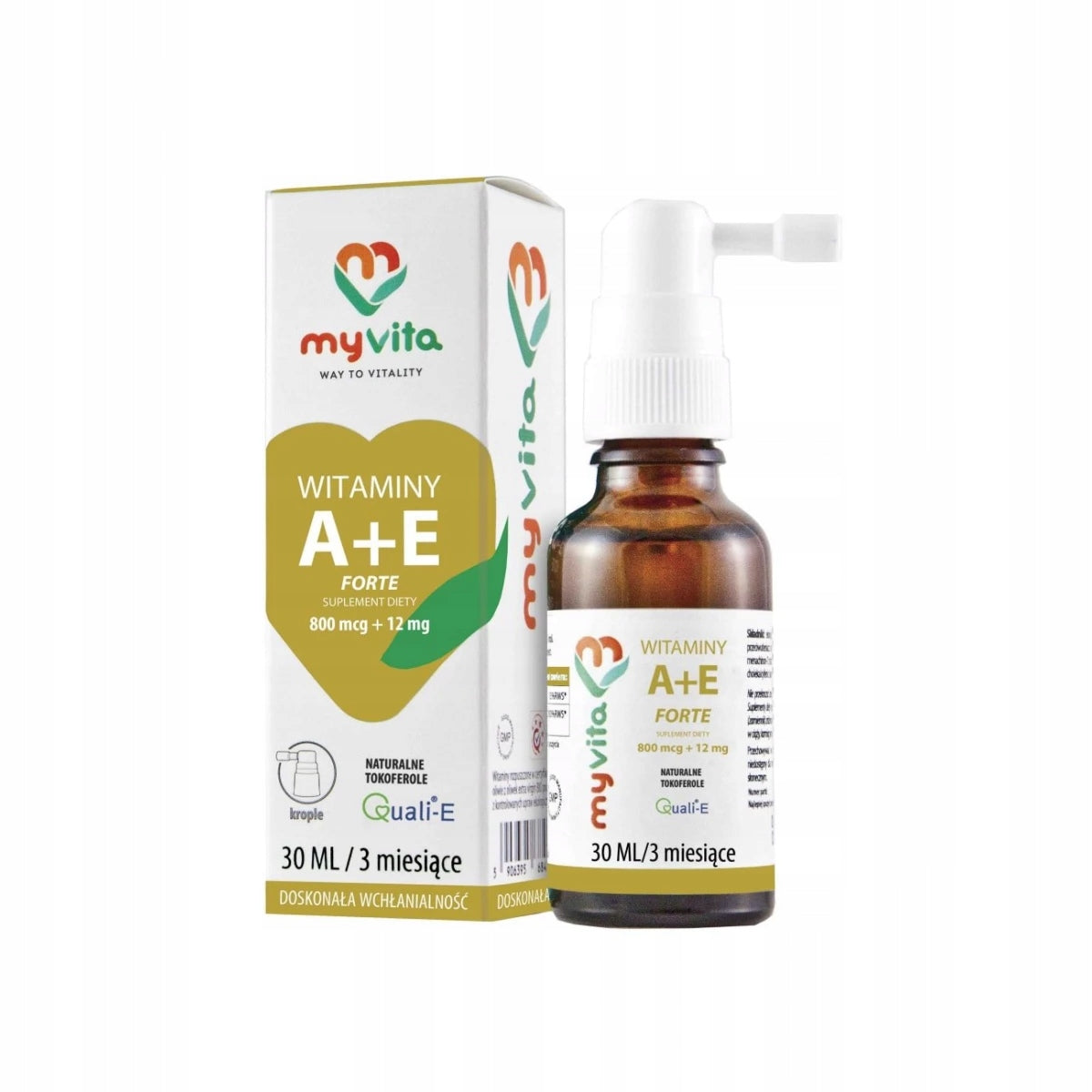 MyVita Vitamin A E Forte drops 30ml dietary supplement skin vision