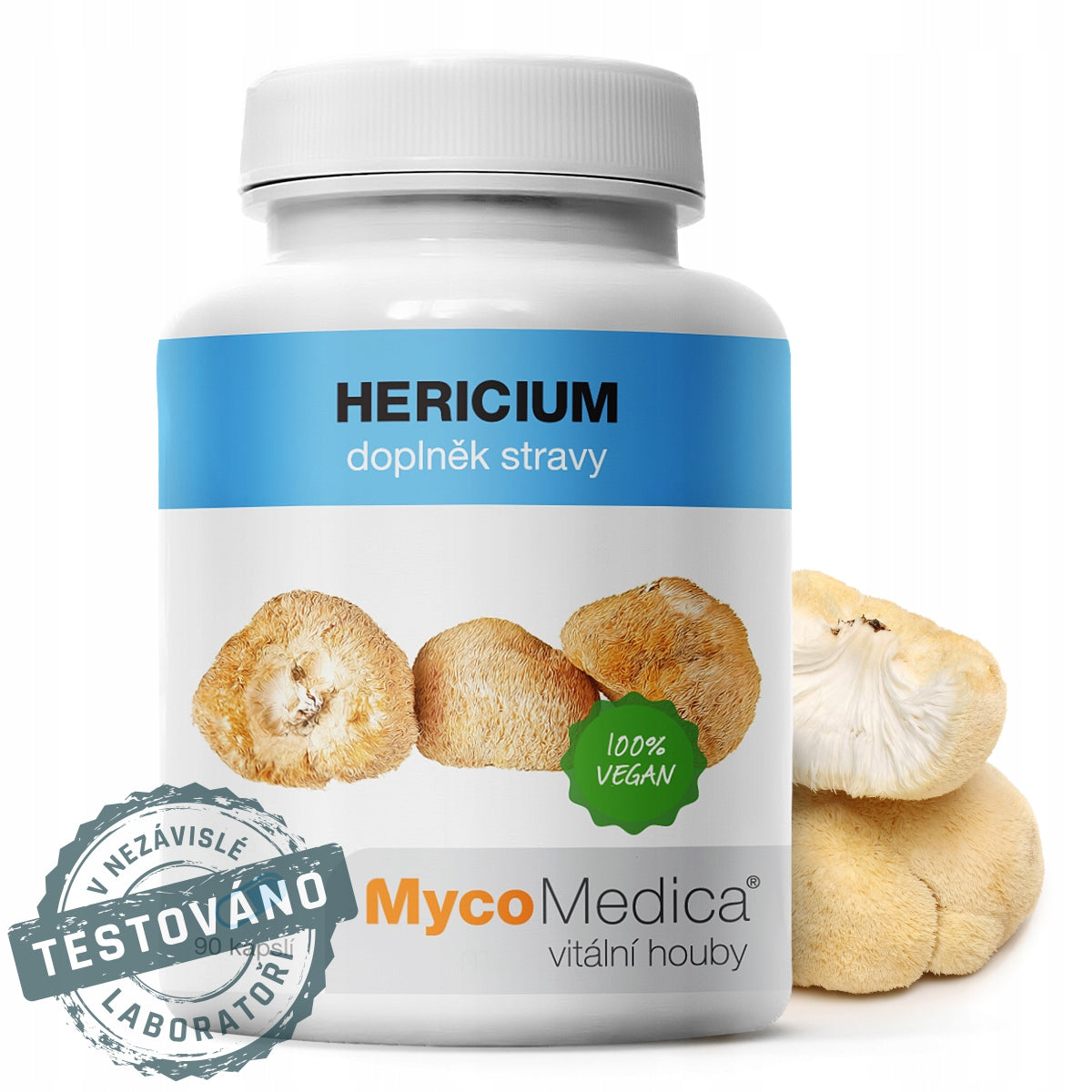 MycoMedica HERICIUM Digestion Memory Nervous System 90 kaps. + FREEBIE Brand MycoMedica