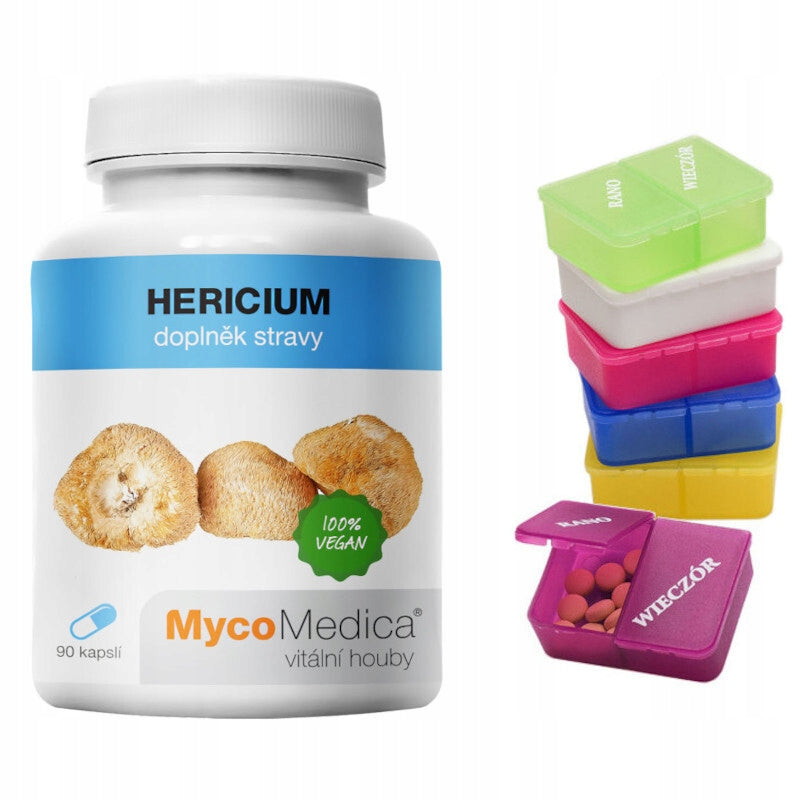 MycoMedica HERICIUM Digestion Memory Nervous System 90 kaps. + FREEBIE