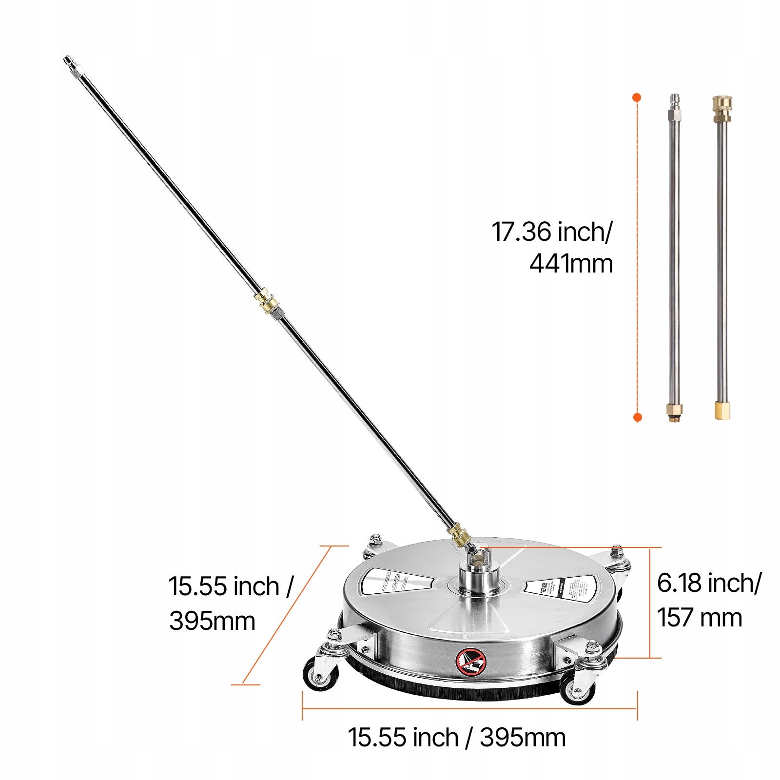 Myjka Ciśnieniowa 4000PSI 15L/MIN Myjka Wysokociśnieniowa Z Szybkozłącze Brand Vevor