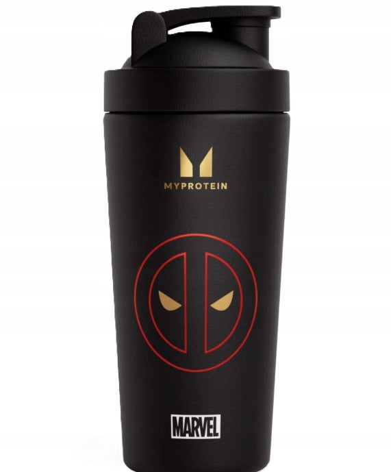 Myprotein MARVEL Deadpool Metal Shaker - Black 750ML
