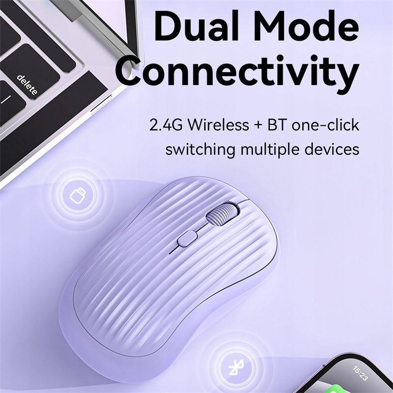 Mysz bezprzewodowa, 2.4G Bluetooth Dual Mode, Silent Mouse, Packaging status original