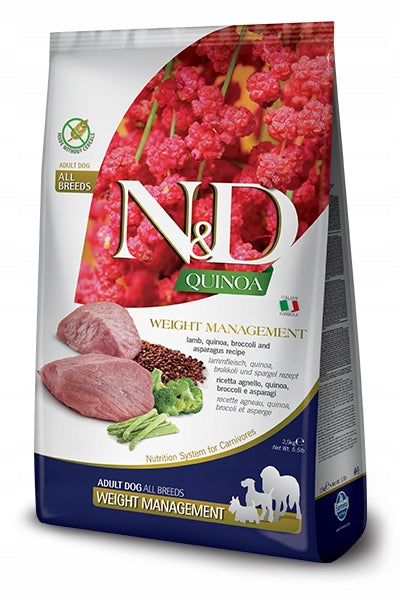 N&D Quinoa Weight Management Lamb 2.5kg