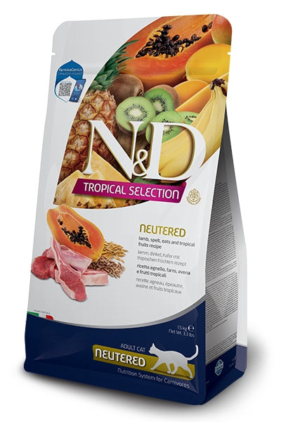 N&D TROPICAL SELECTION CAT Lamb Neutered Variant: 4+1kg