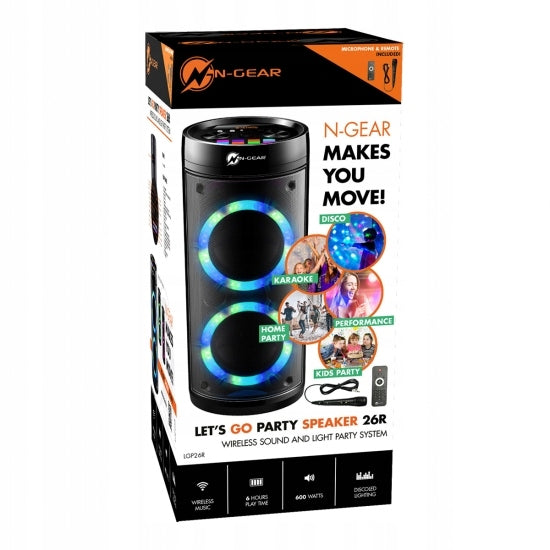 N-GEAR Let's Go Party 26R BT SPEAKER PARTY MICRO Color black