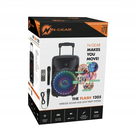 N-GEAR THE FLASH 1205 SPEAKER ON WHEELS POWER 300W