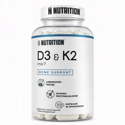 N-NUTRITION VITAMIN D3 + K2 2000 IU 100 KAPS BONE IMMUNITY