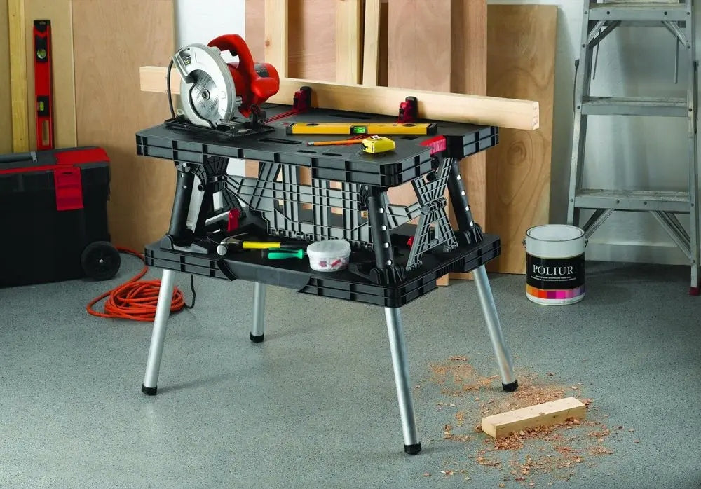 N120 Folding workbench max 453 kg WORKING KETER Product width 55 cm