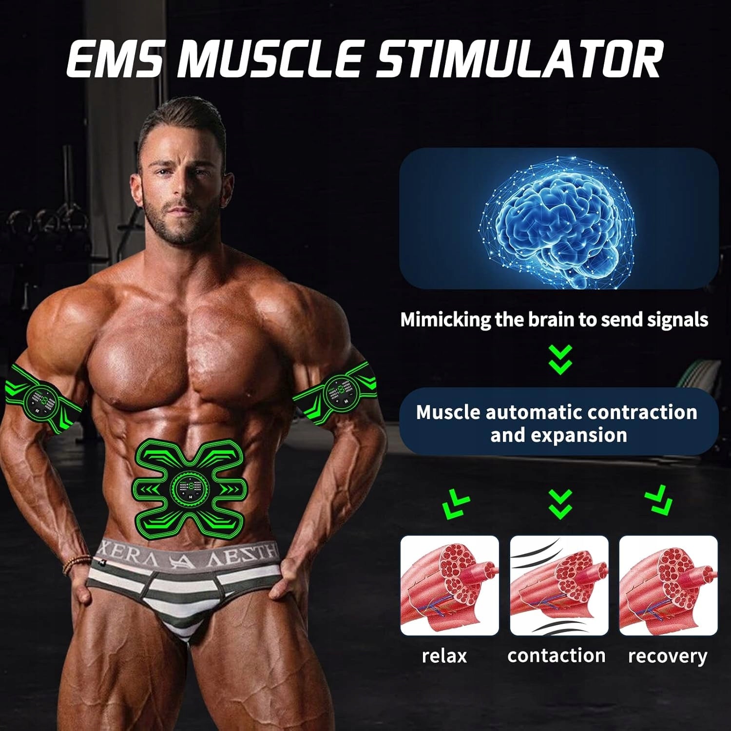 N70/1 Muscle Electrostimulator Seveko JH-N1 Size M Color black