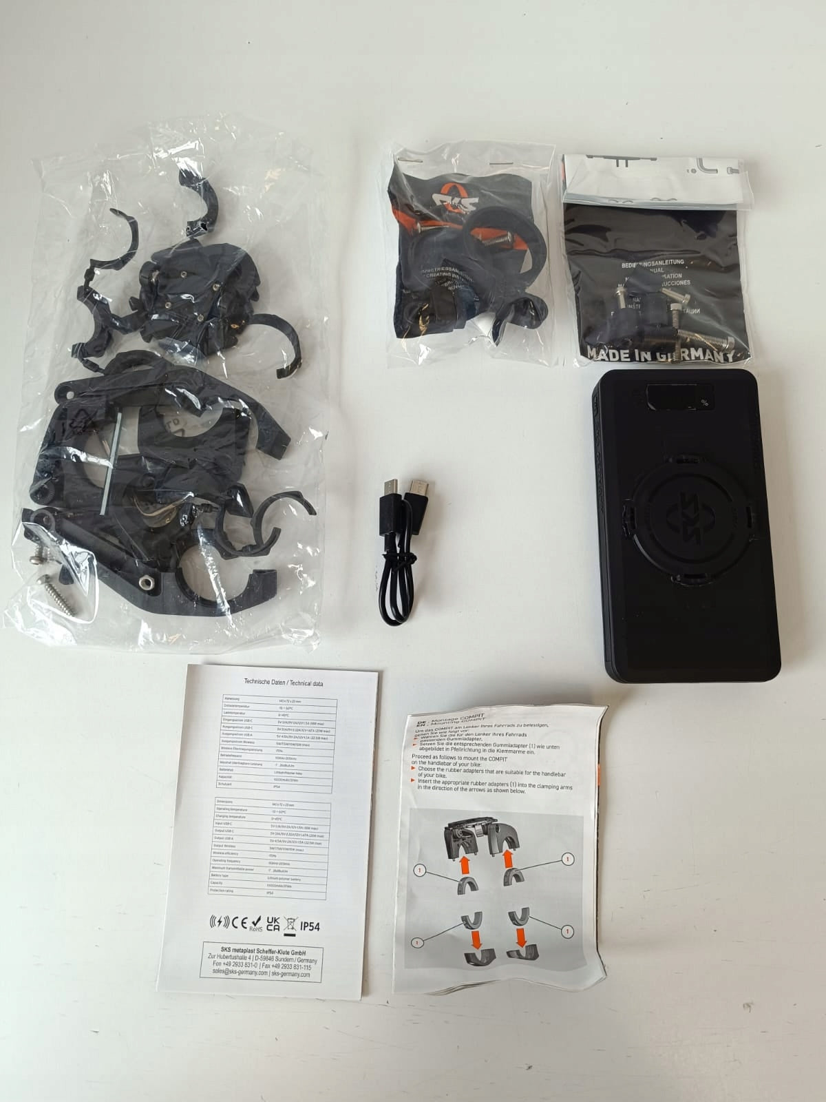 N732 Bike holder SKS Compit+ purpose: phone with powerbank Brand SKS