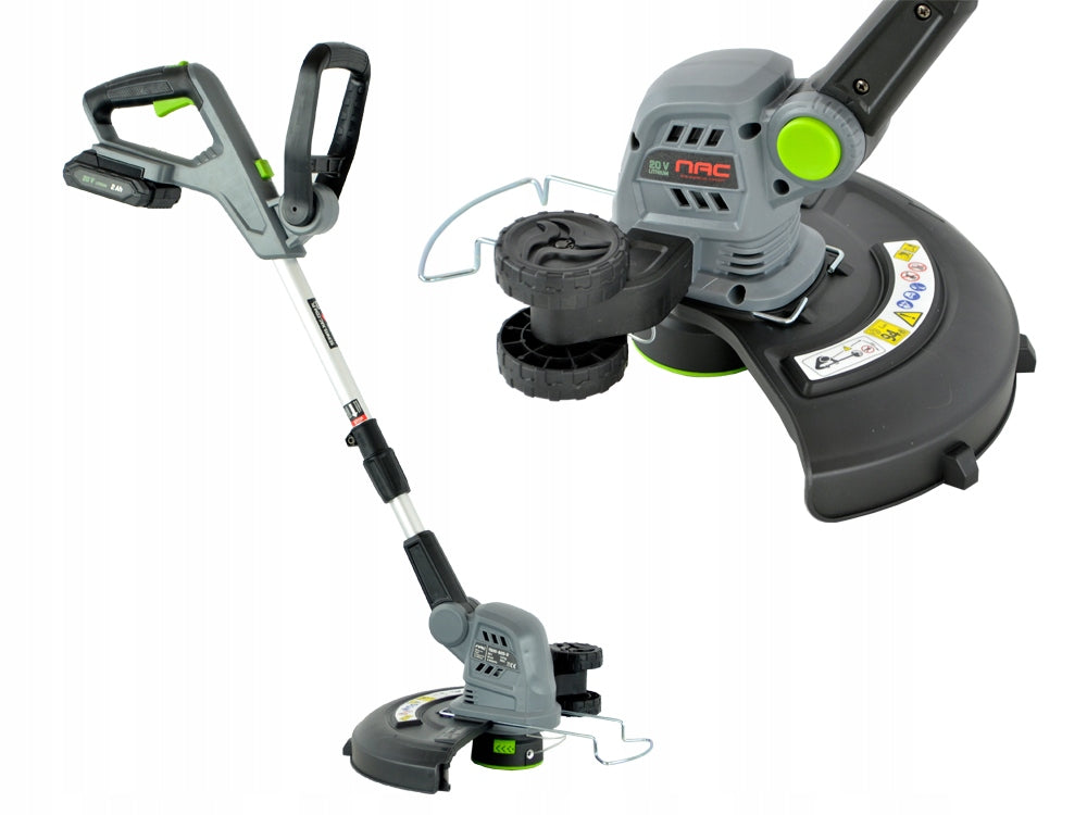 NAC 20V CORDLESS TRIMMER LARGE 2 Ah BATTERY ADJUSTABLE HANDLE Manufacturer code A40257