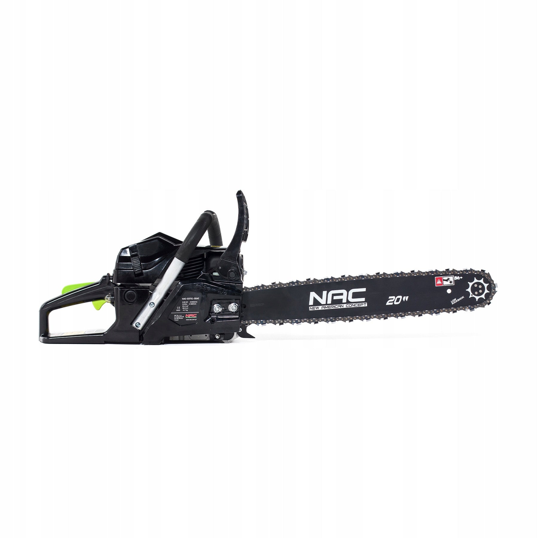 NAC 3.9 HP PETROL CHAIN SAW 51cm Guide Bar CST61-50AC Brand NAC
