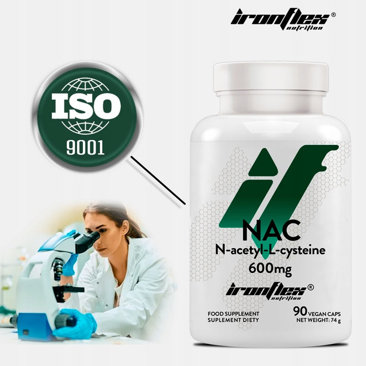 NAC 600 mg IronFlex N-ACETYL L-CYSTEINE 90 capsules DETOX LIVER PROTECTION Name other