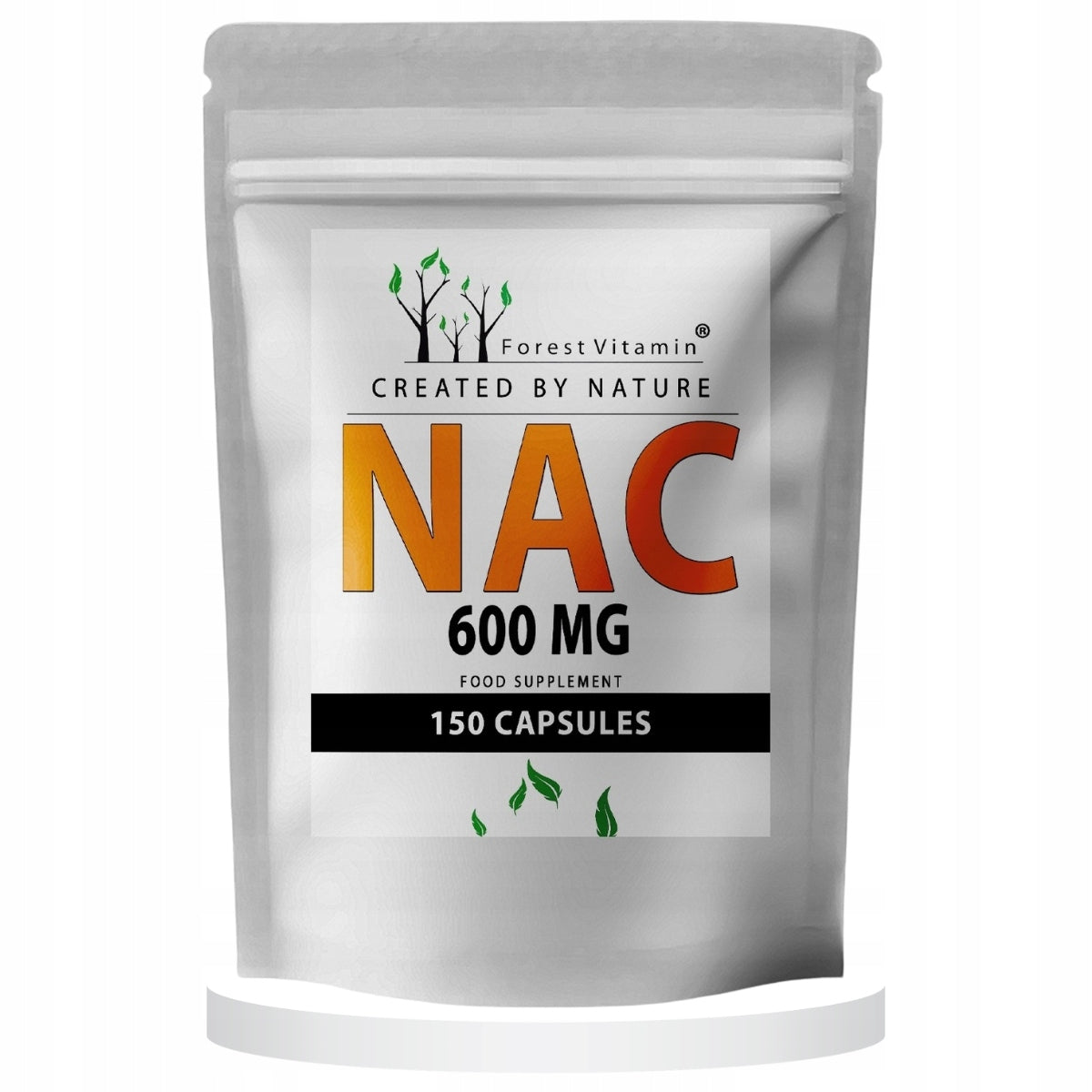 NAC 600 mg N-acetyl L-cysteine Detox Antioxidant Forest Vitamin 150 kaps
