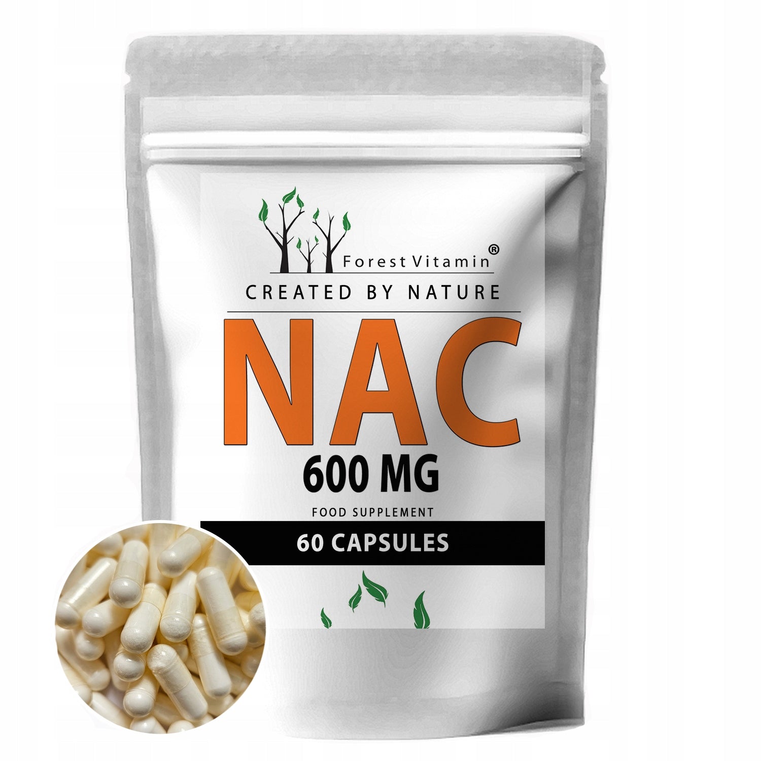 NAC 600mg N-ACETYL L-CYSTEINE 60caps FAST ACTING TOXINS ALLOY