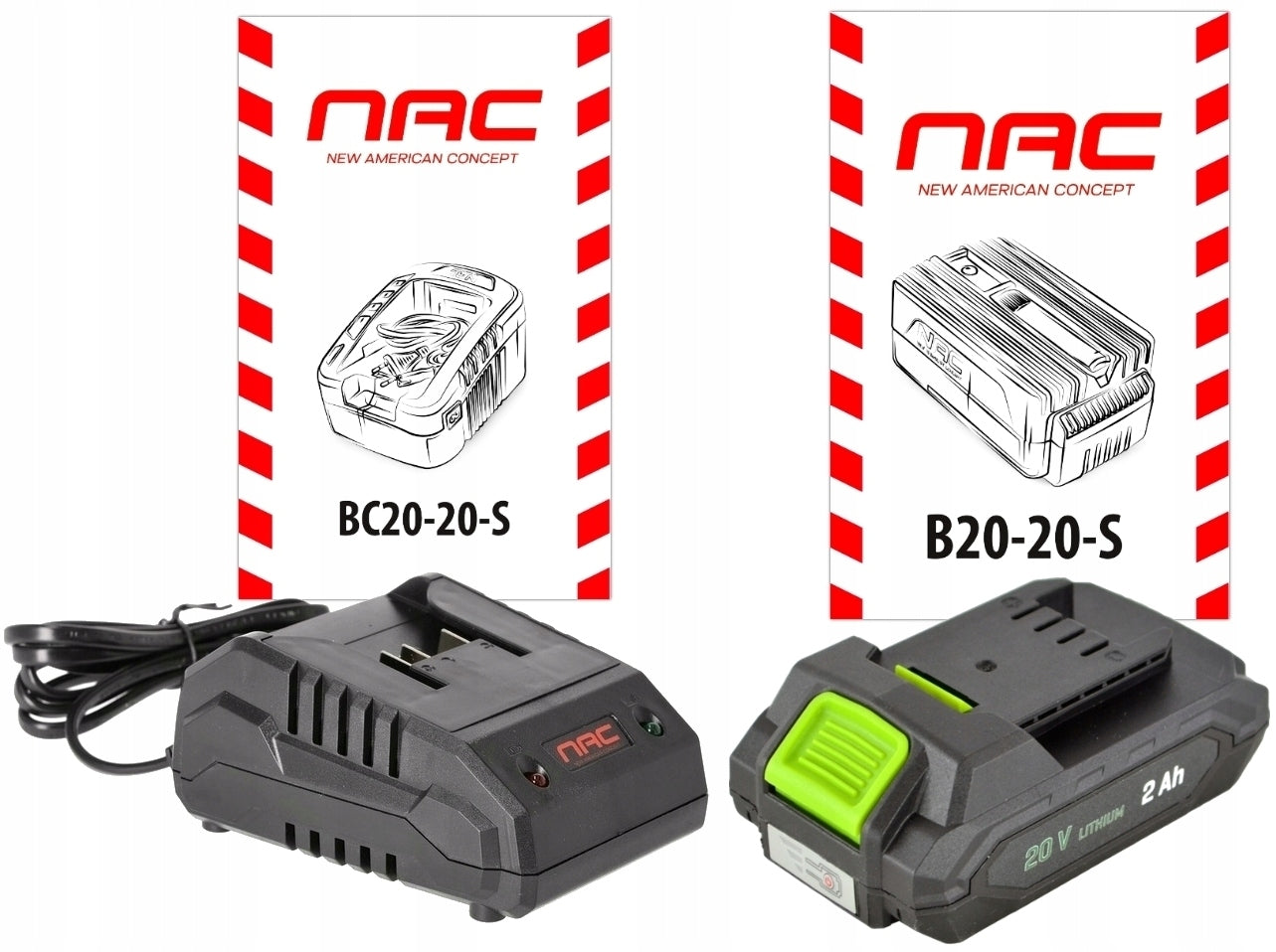 NAC BATTERY TRIMMER TB20-B20-S 20V LARGE BATTERY 2Ah ADJUSTABLE Kind edge trimmer