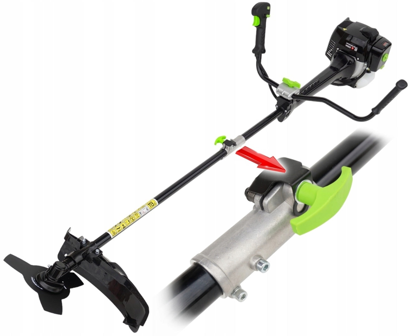 NAC Diesel scythe BP520-30KA-T SHIELD LINE HEAD 3HP engine 51,7cm Tool weight 8.5 kg