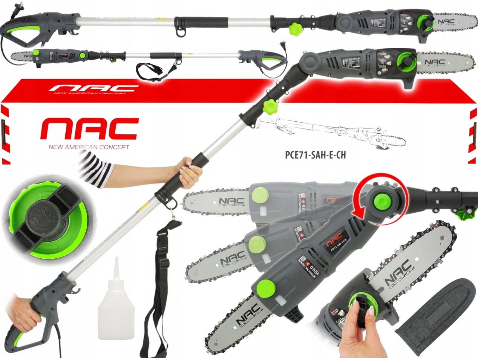 NAC ELECTRIC BOOM SAW FOR BRANCH TRIMMER PCE71
