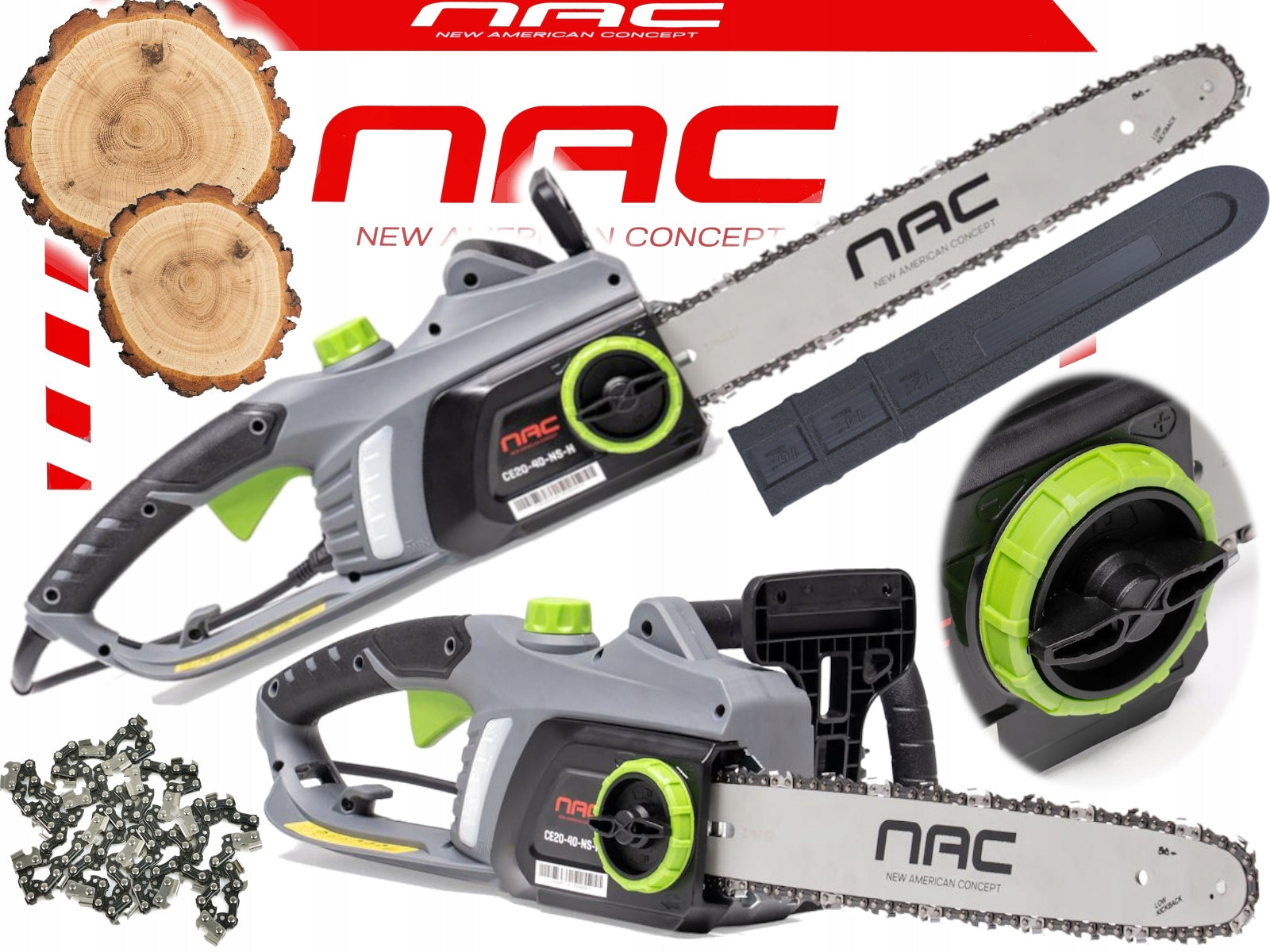 NAC ELECTRIC CHAINSAW CE20-40-NS-H 2000W 40cm SDS system