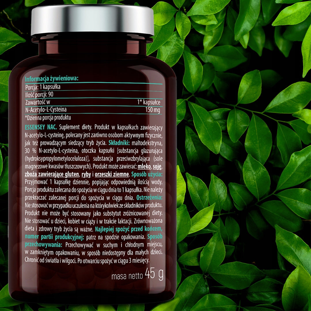 NAC FAST-ABSORBING GLUTATHIONE N-ACETYL L-CYSTEINE FOR 90 DAYS VEGE Basic ingredient amino acid