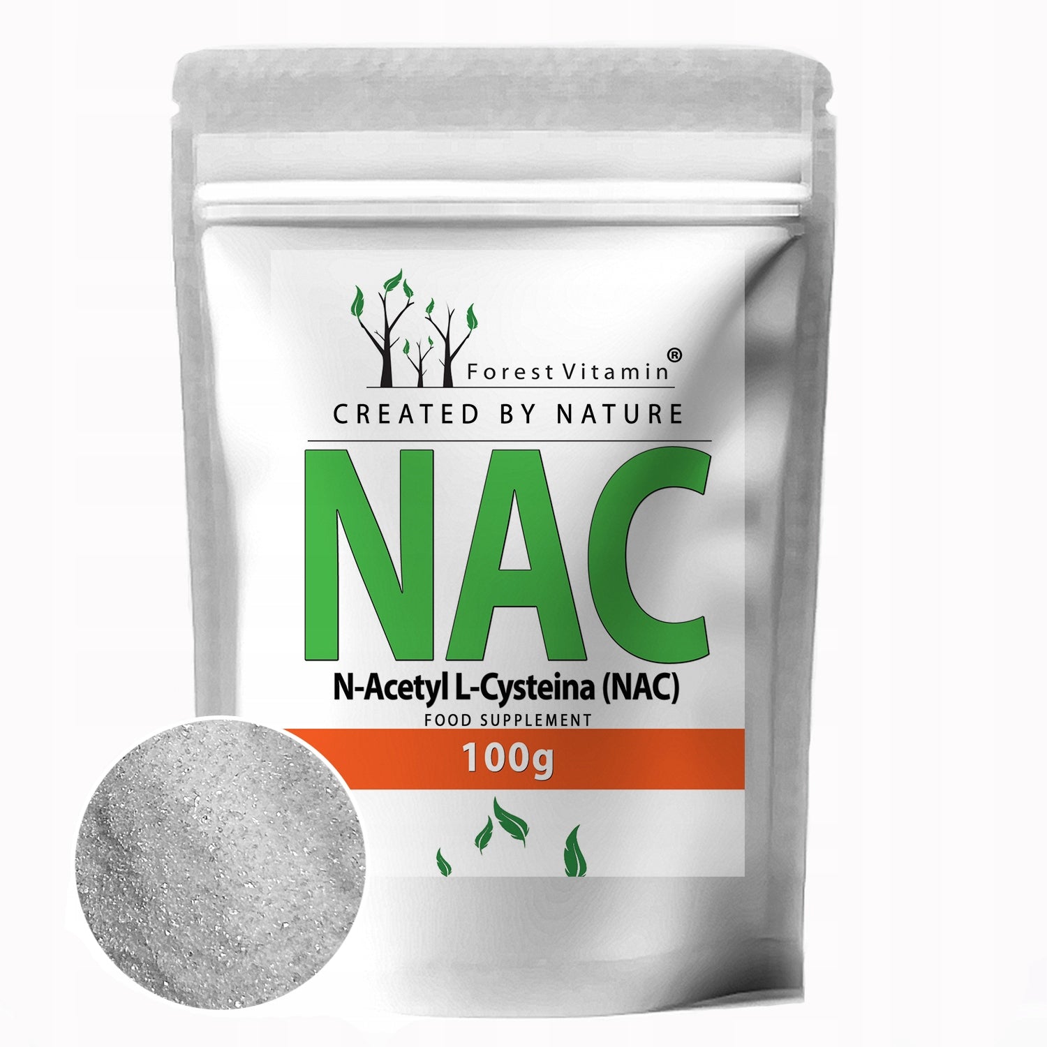 NAC POWDER 100g pure PURE N-ACETYL-L-CYSTEINE Detox CLEANS