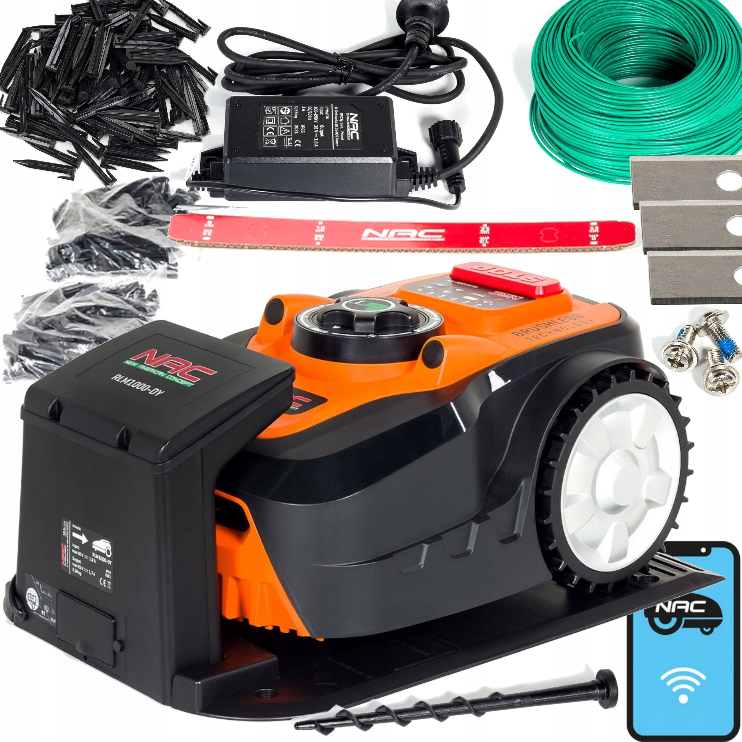 NAC RLM1000-DY robot mower automatic Smart Wi-Fi self-propelled