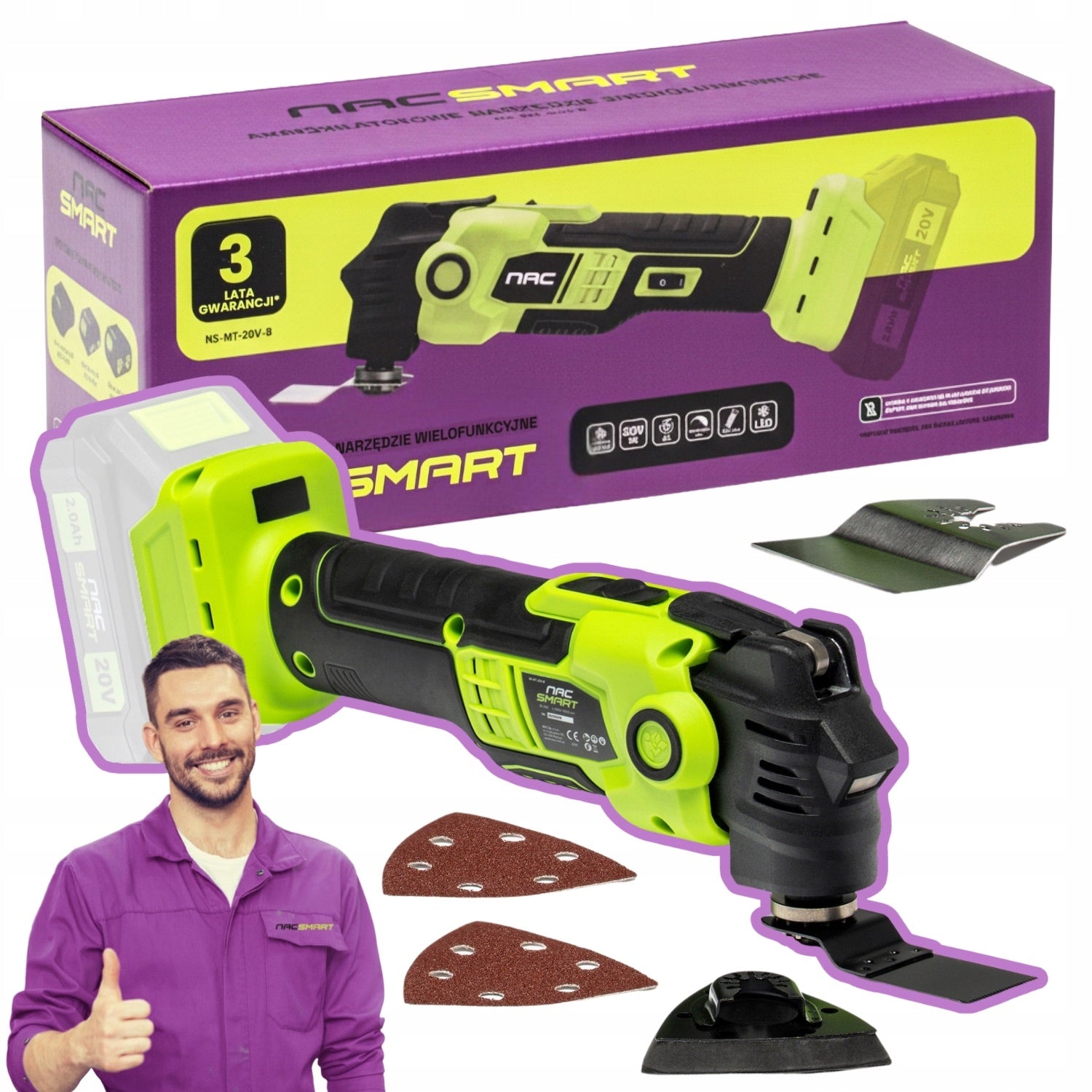 NAC SMART BODY BATTERY-POWERED RENOVATOR