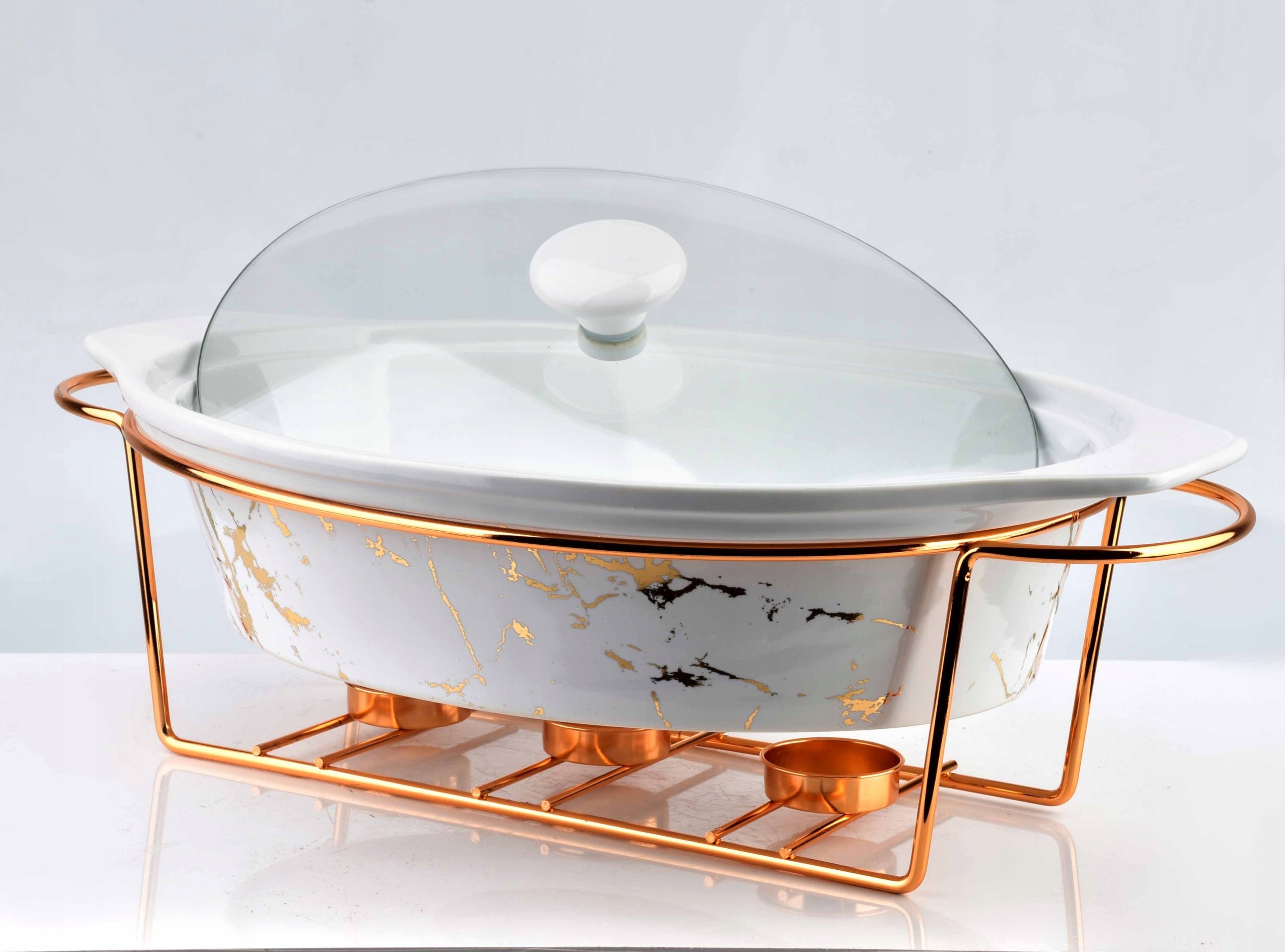 Cookini žvakėmis šildomas indas su dangčiu Elegant Kitchen, 2.6 L