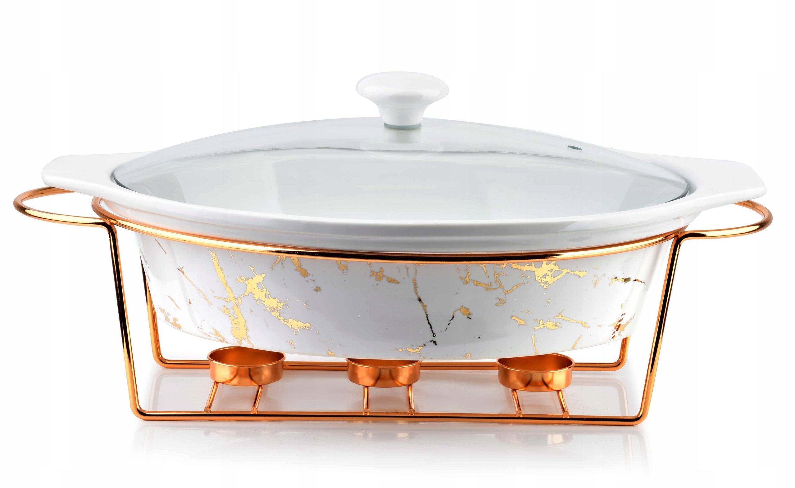 Cookini žvakėmis šildomas indas su dangčiu Elegant Kitchen, 2.6 L