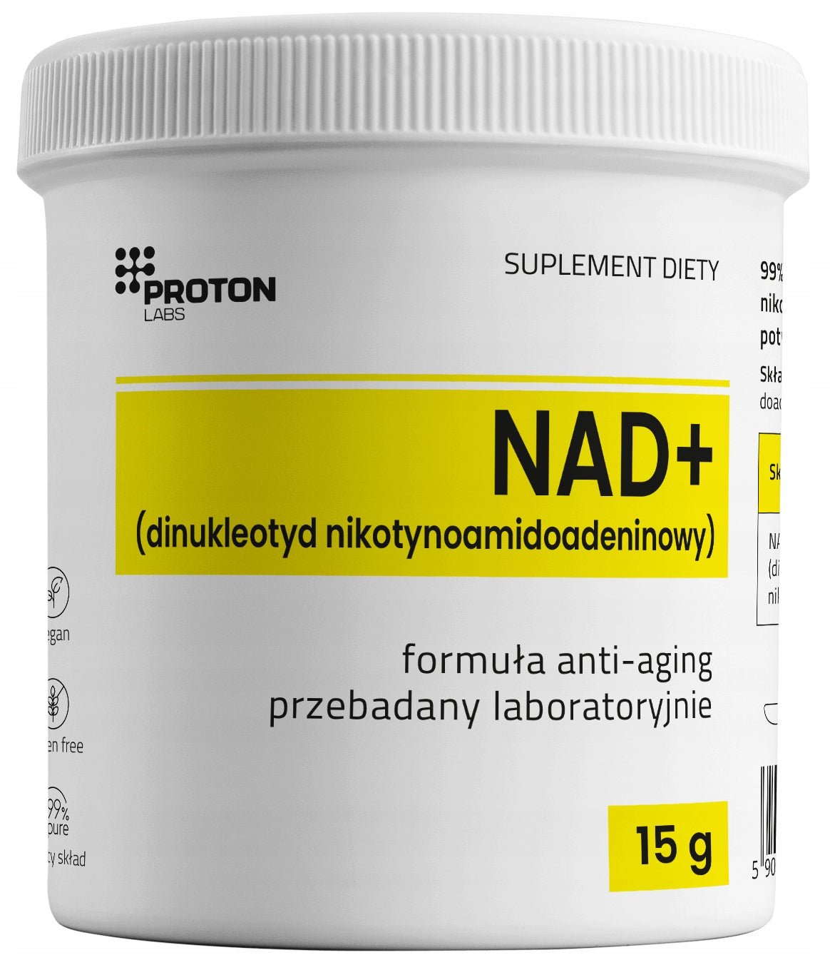 NAD+ 99% Pure Powder Sublingual Dinucleotide 15g