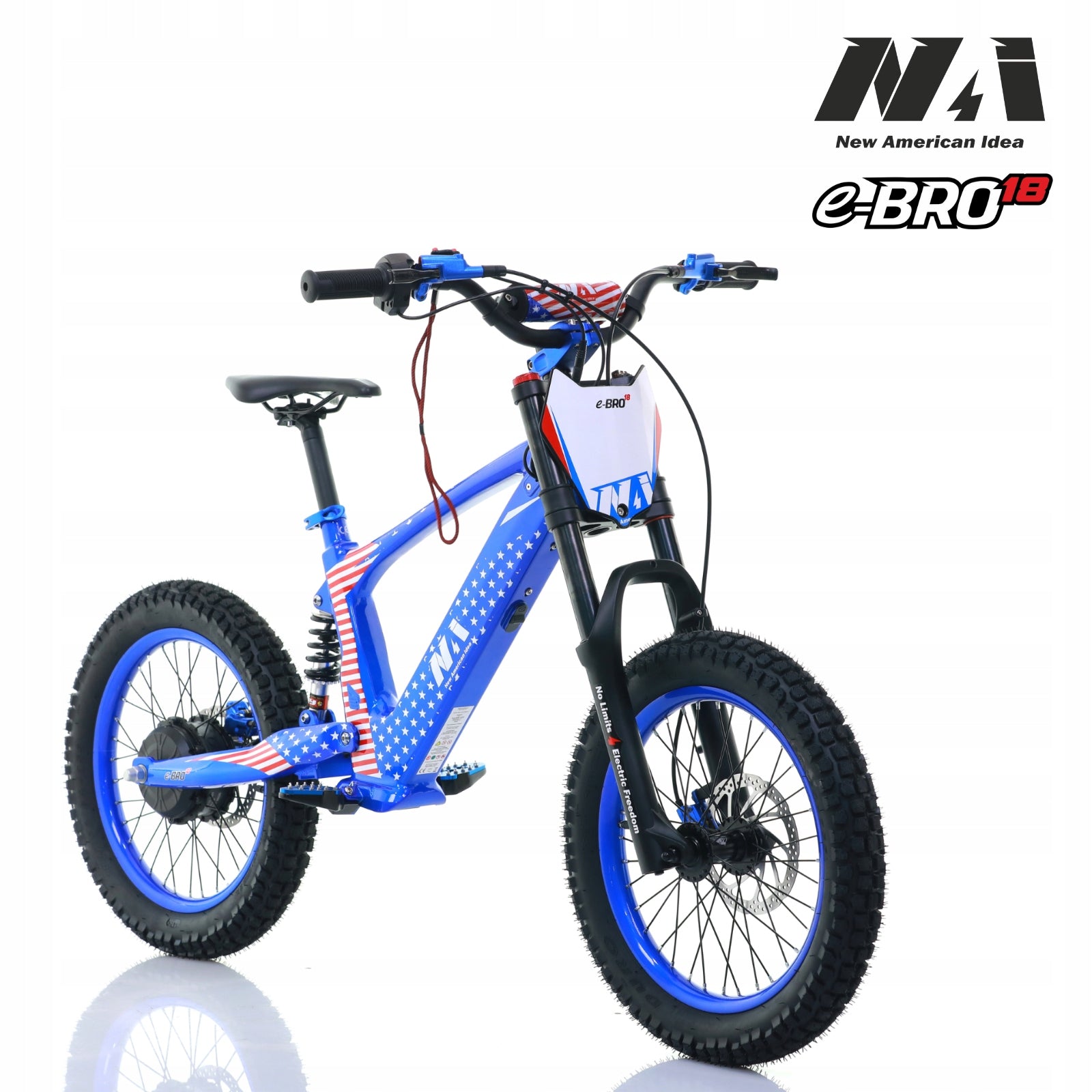 NAI e-BRO 18 electric motorcycle for children model 2025