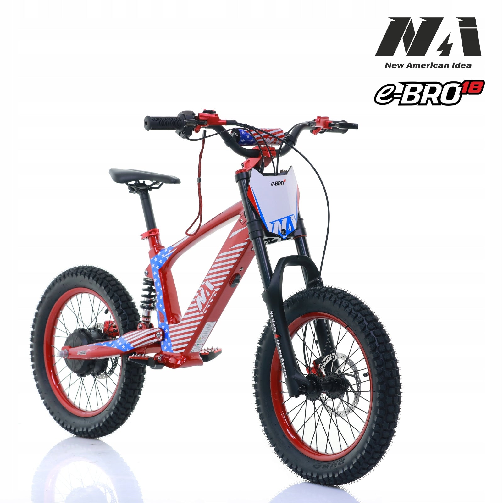 NAI e-BRO 18 electric motorcycle for children model 2025