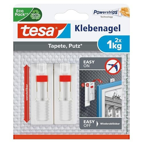 NAIL SELF-ADHESIVE POWERSTRIPS WHITE WALL HOOK FOR DELICATE TRUSTS Brand no brand