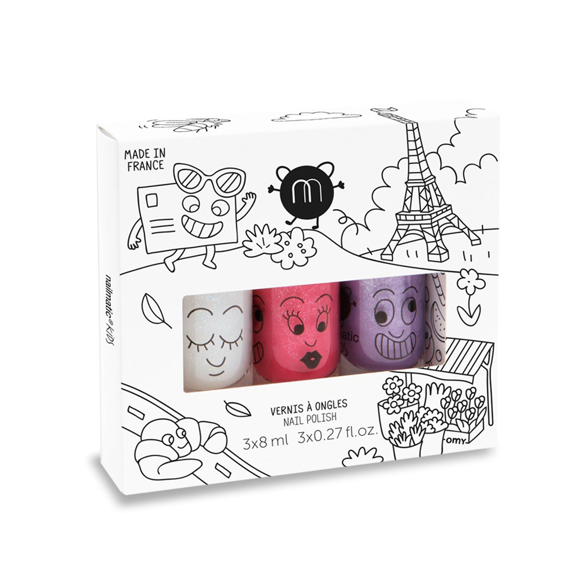 Nagellack-Set für Kinder Nailmatic Kids City, 3-tlg 