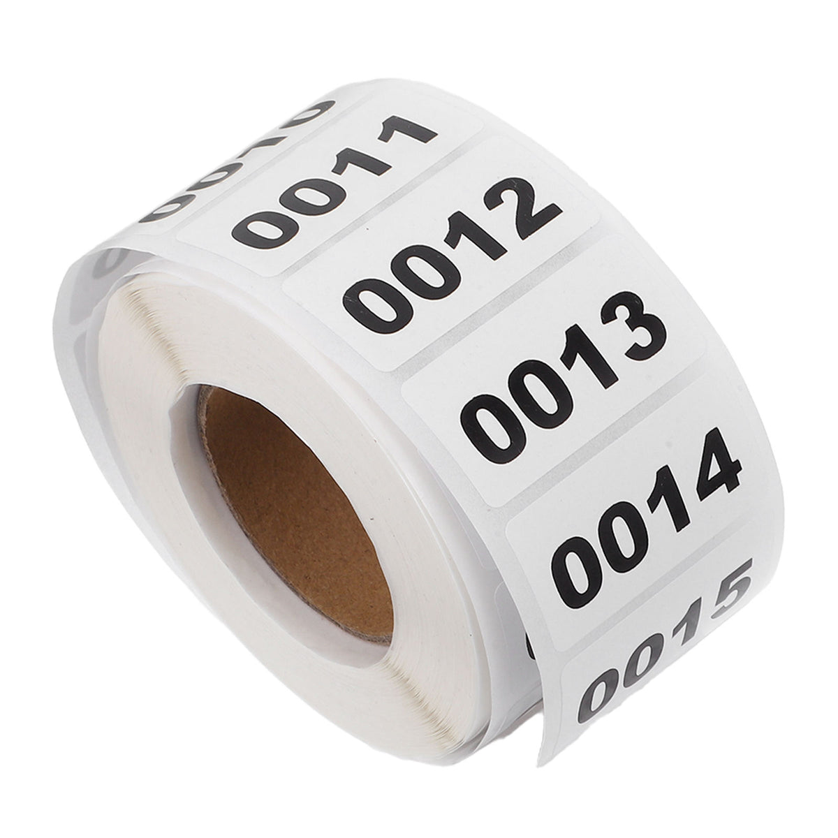 NAKLEJKI Z NUMERAMI ETYKIETY PROSTOKĄTNE DO INWENTARYZACJI ROLKA Label length 40 mm