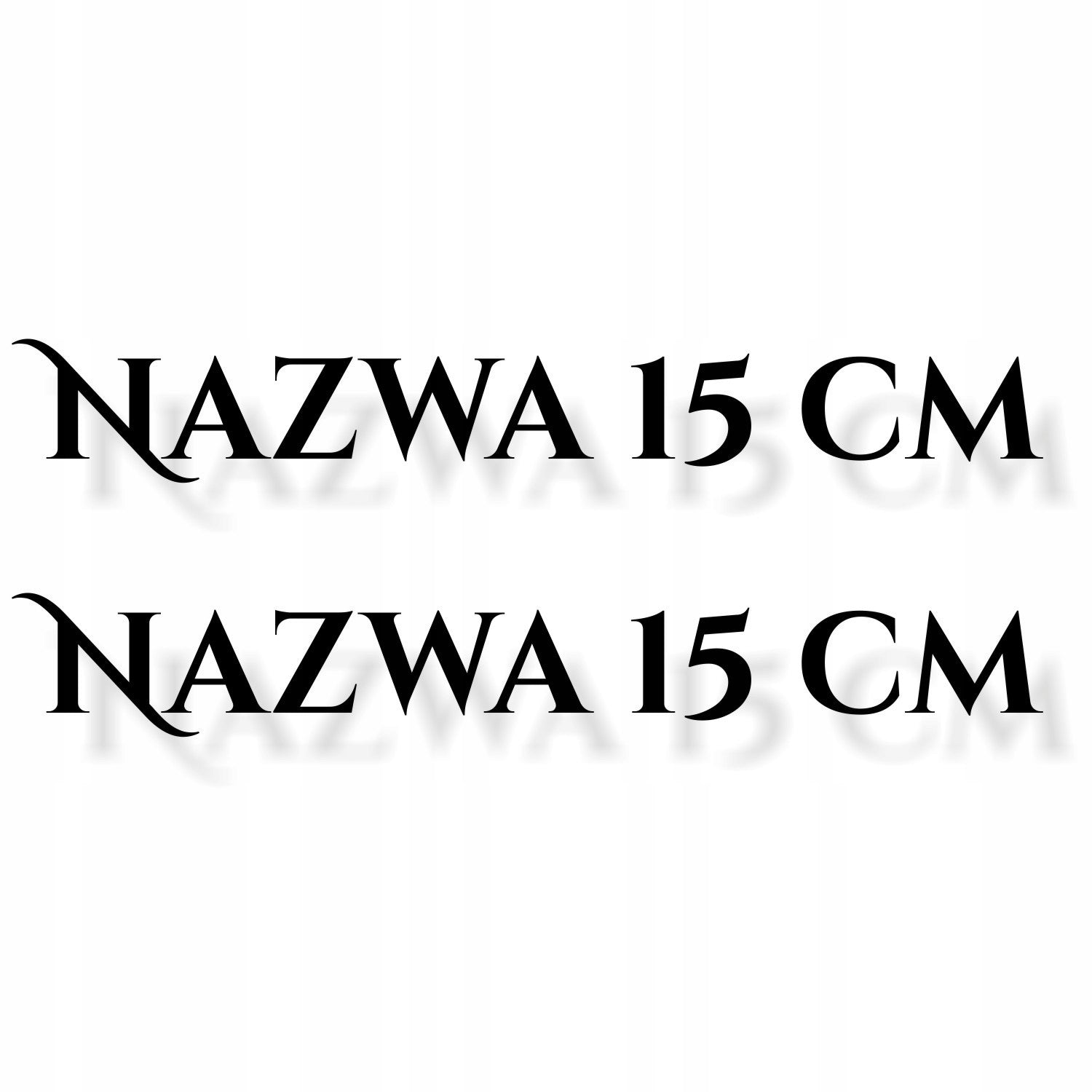 NAME FOR BOAT 2 PCS Self Adhesive Boat Sailboat Yacht 15 cm Manufacturer code W-NAZ_LODZ_2x15