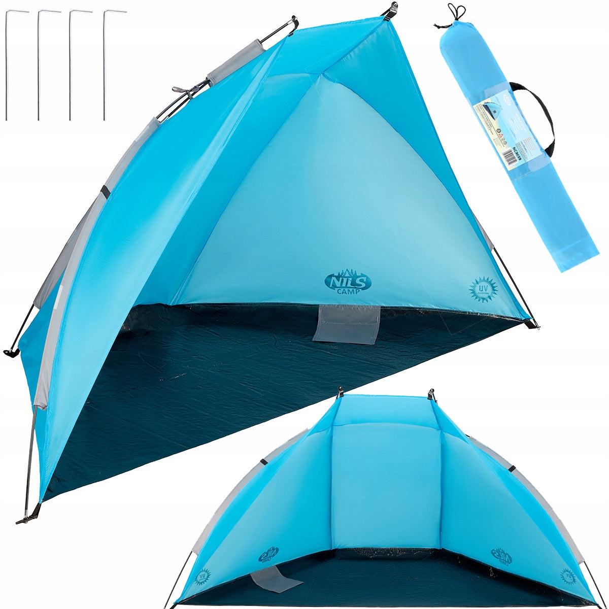 NC3039 STRANDZELT Blau CAMP 