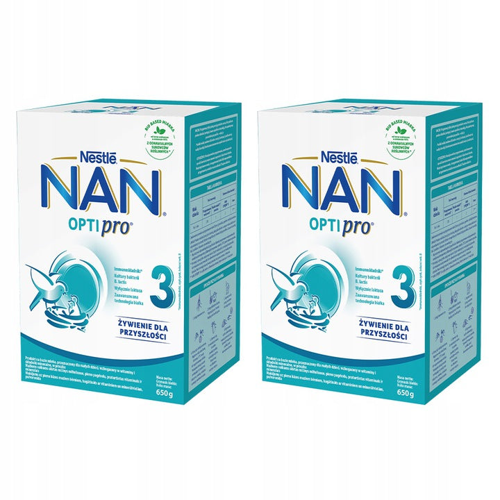 NAN OPTIPRO 3 Milk-based product for young children 2x650g