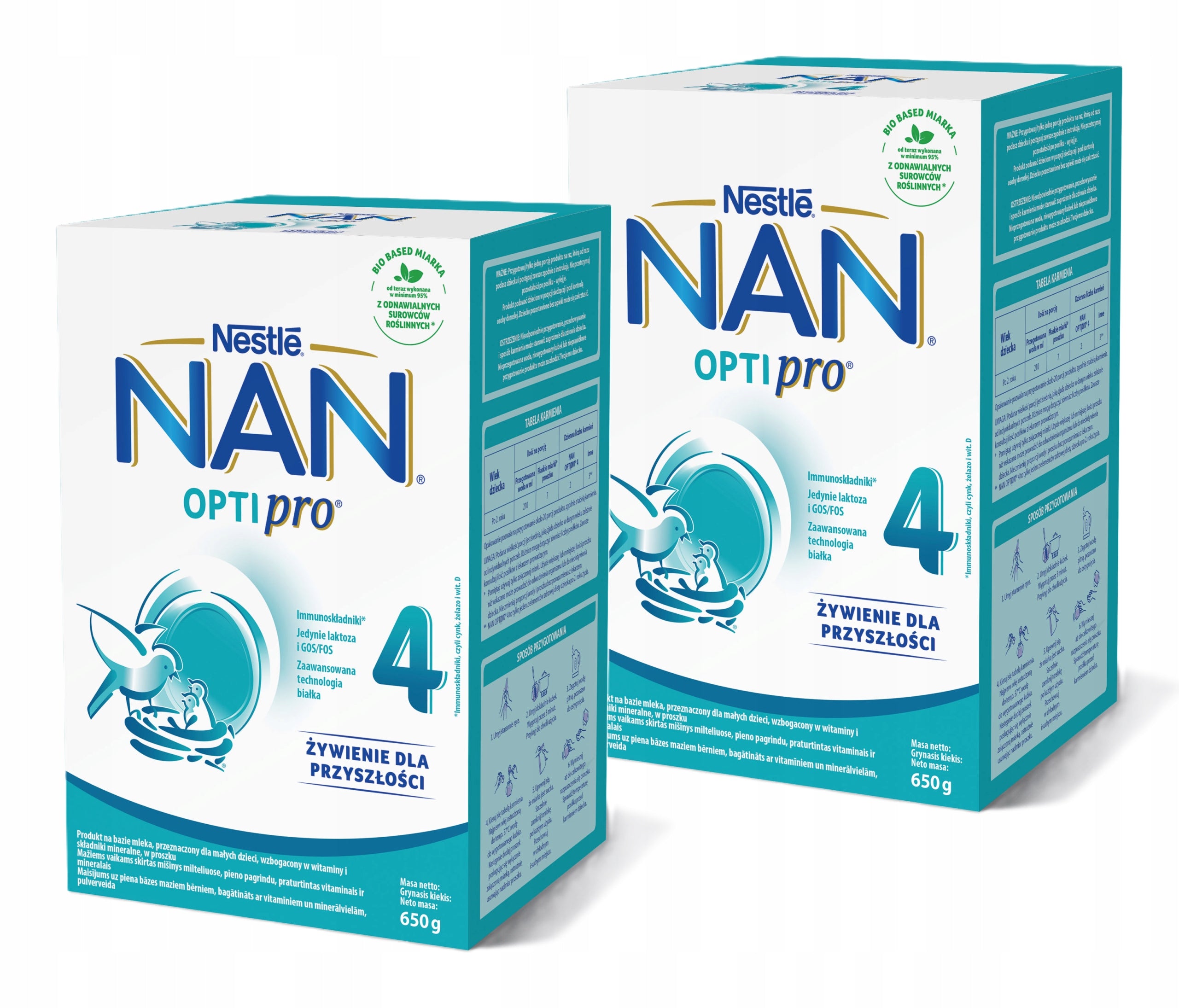NAN OPTIPRO 4 Milk-based product for young children Set of 2x650 g