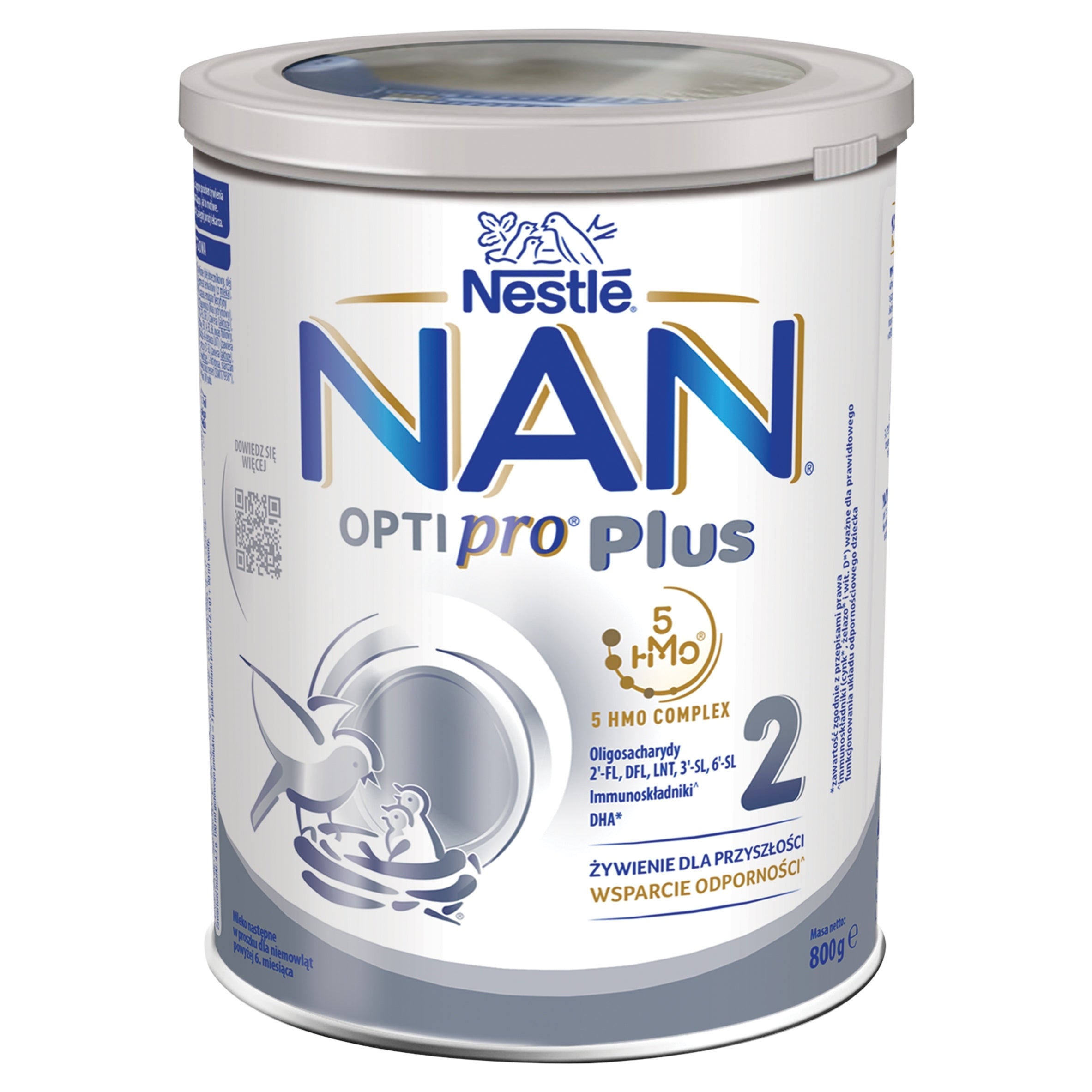 NAN OPTIPRO Plus 2 Milk over 6 months Set of 2x800 g Manufacturer code 7613034820655
