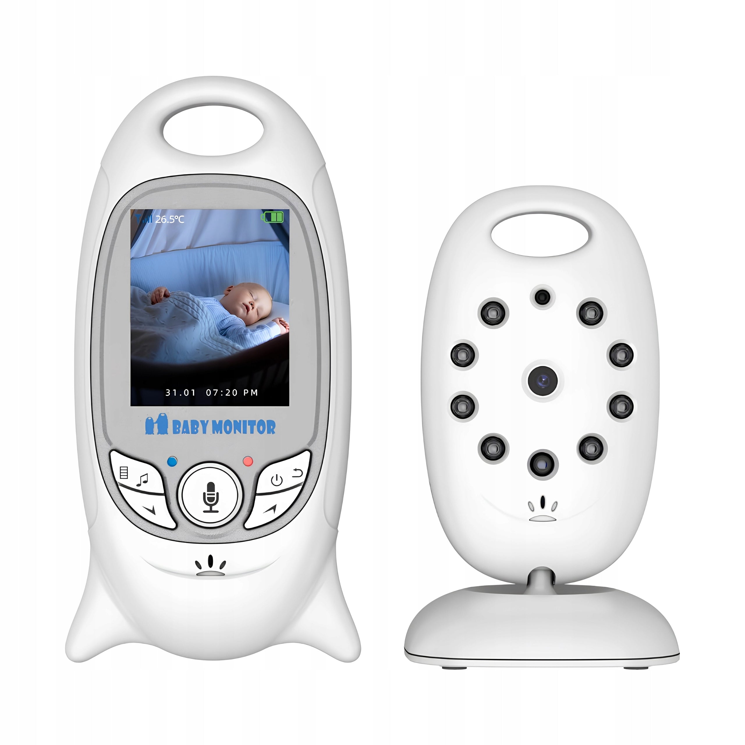 NANNY ELECTRIC LCD BREATH MONITOR NIGHT MODE CAMERA WITH MICROPHONE