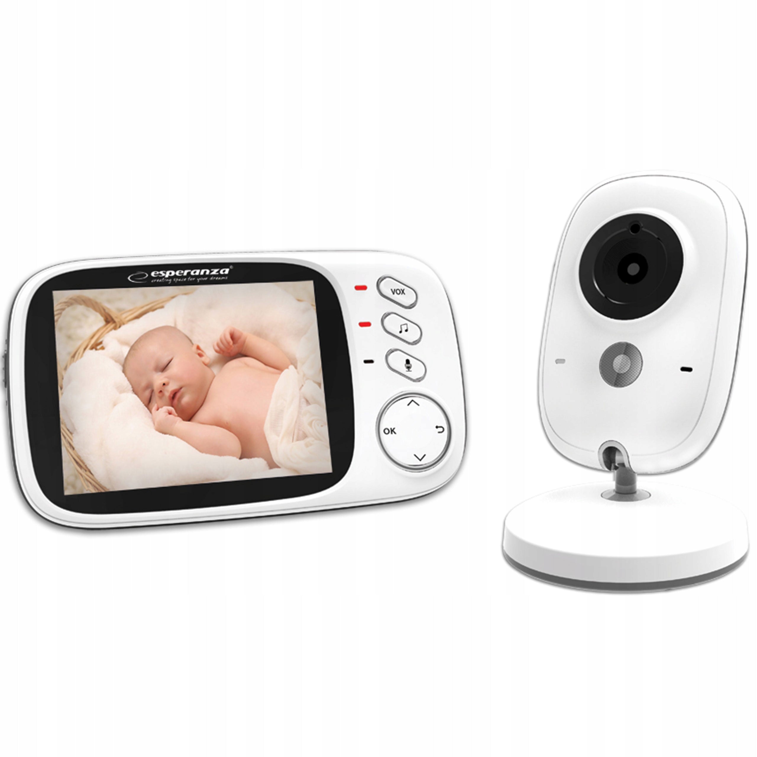 NANNY ELECTRONIC LIVE CAMERA LCD NIGHT MODE LCD SCREEN WITH MICROPHONE Accessories included charger